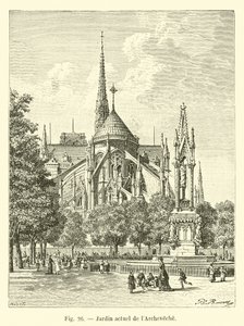 Current Garden of the Archbishopric by French School