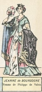 Jeanne of Burgundy, Wife of Philip of Valois by French School