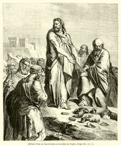 Jeremiah Breaks a Clay Jar in the Valley of Tophet by French School