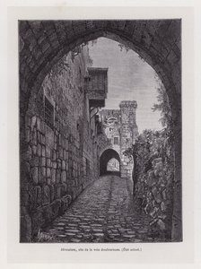 Jerusalem, Site of the Via Dolorosa, Current State (engraving) by French School