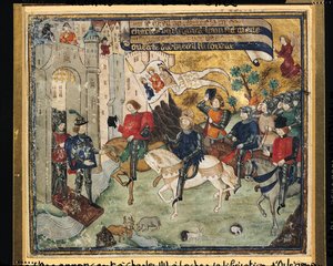 Joan of Arc Announcing the Liberation of Orleans to Charles VII at Loches