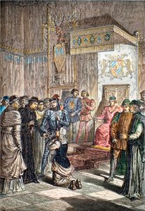 Joan of Arc before Charles VII at Chinon by French School