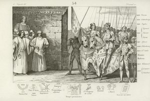Joan of Arc arrives at Rheims to attend the coronation of Charles VII of France, 1429 by French School
