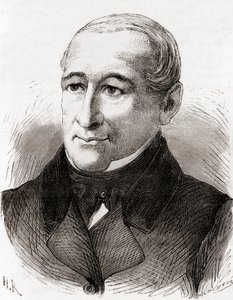 Johann Nicolaus von Dreyse, from Les Merveilles de la Science, published c.1870 (engraving) by French School