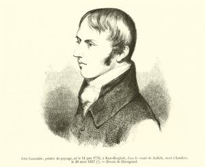 John Constable, Landscape Painter, Born June 11, 1776, in East-Bergholt, Suffolk, Died in London, March 30, 1837 by French School