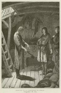 Joinville and the Commander of the Temple by French School