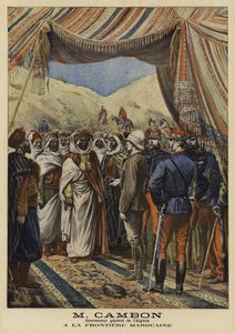 Jules Cambon, French Governor-General of Algeria, at the Moroccan border, 1897