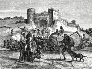 Kelts in Their Chieftains Service, c.1890 by French School