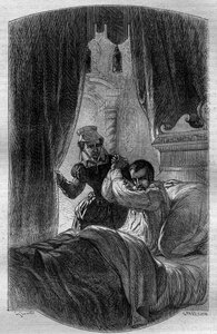 King Charles IX of France (1550-1574) on his deathbed around May 30 by French School