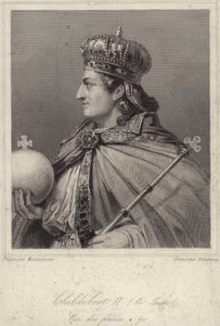 King Childebert II of Austrasia by French School