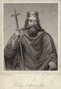 King Clovis I of the Franks by French School