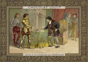 King Louis XI of France and Charles the Bold, Duke of Burgundy by French School