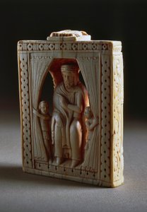 King, Ivory Chess Piece by French School