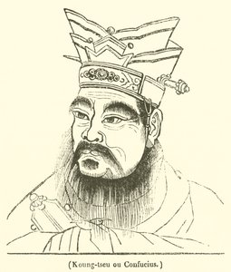 Koung-tseu or Confucius by French School