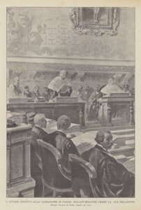 The Dreyfus Affair at the Court of Cassation in Paris, Ballot-Beaupre Reads His Report by French School