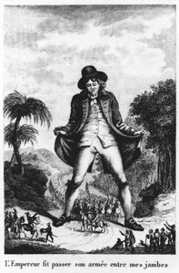 The Emperor Passed His Army Between My Legs, from a French translation of Gulliver