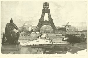 The 1889 Universal Exposition, State of the Works at Champ de Mars, View Taken from the Trocadero Palace, After the Photograph by M H-C Godefroy by French School