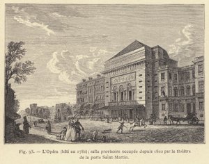 The Opera, Built in 1781, Temporary Hall Occupied Since 1802 by the Theatre of the Porte Saint-Martin by French School