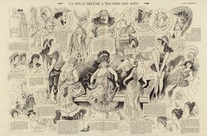 The Beautiful Helen Through the Ages by French School