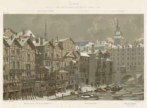 The Cité, between Pont Notre-Dame and Pont au Change, 1650 by French School