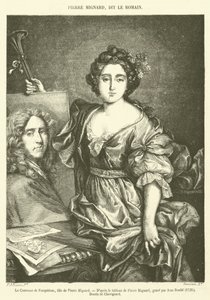 The Countess of Feuquieres, Daughter of Pierre Mignard (engraving)