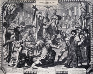 La Deroute des Jansenistes - satirical almanac published by the Jesuits by French School