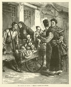 The Famine in China by French School