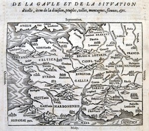 La Gaule, its rivers and mountains - in 