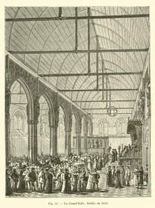 The Great Hall, burned in 1618