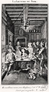 The Evening Reading by French School
