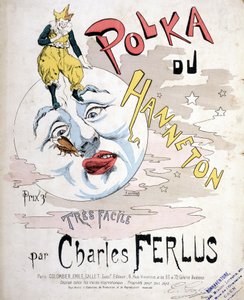 La Polka du Hanneton, by Charles Ferlus - sheet music cover, late 19th century by French School