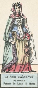 Queen Clemence of Hungary, Wife of Louis the Headstrong by French School