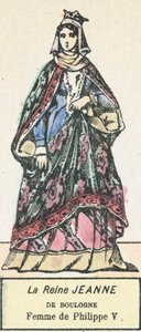Queen Jeanne of Boulogne, Wife of Philip V by French School