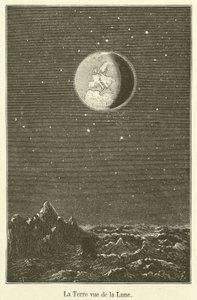 The Earth Seen from the Moon (engraving) by French School