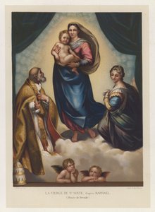 The Virgin of St. Sixtus, after Raphael, Dresden Museum by French School