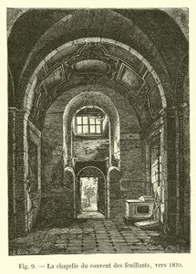 The Chapel of the Feuillants Convent, circa 1820 by French School