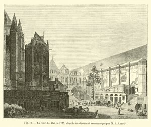 The Court of May in 1777, after a document communicated by M A Lenoir by French School