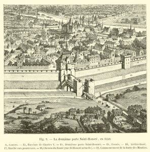 The Second Saint-Honoré Gate, in 1450 by French School