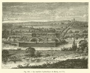 The Marly Hydraulic Machine in 1725 (engraving)
