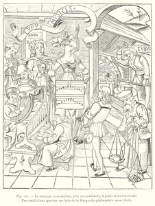 Music Personified, with its Auxiliaries, the Poet and the Musicians by French School