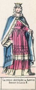Queen Adelaide of Savoy, wife of Louis VI by French School