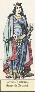 Queen Bertrude, wife of Clotaire II by French School