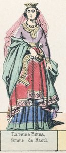 Queen Emne, wife of Raoul by French School