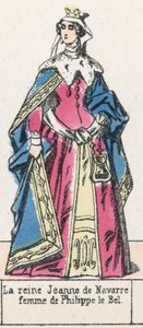 Queen Jeanne of Navarre, wife of Philip the Fair by French School