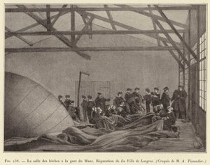 The Room of the Baches at the Le Mans Station, Repair of La Ville de Langres by French School