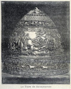 The tiara of Saitapharnes - in “Le Peute Parisien” by French School