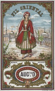 Label for Oriental thread by French School