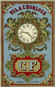 Label for clock thread by French School