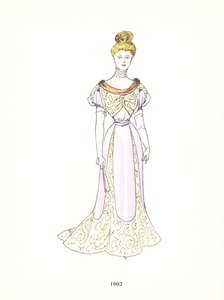 Ladies fashion, 1902 by French School