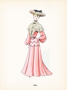 Ladies fashion, 1903 by French School